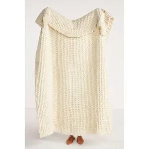 Anthropologie Boucle Waffle Throw Blanket - Thumbnail 2